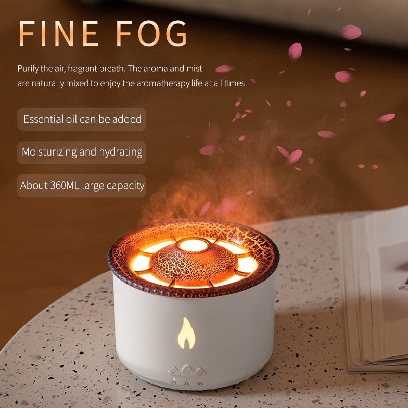 Volcanic Flame Essential Oil Aroma Diffuser