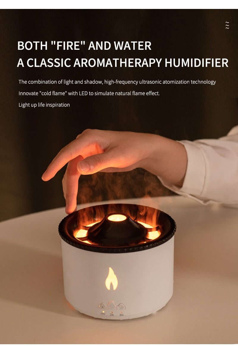 Volcanic Flame Essential Oil Aroma Diffuser